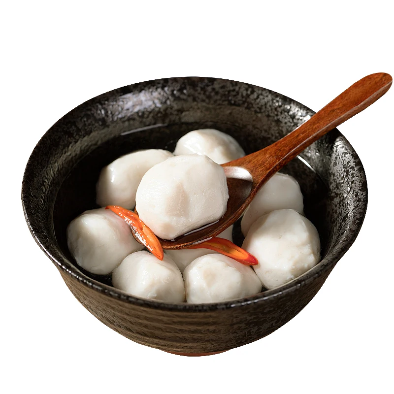 鱼丸手工纯鱼丸湖北特产实心鱼圆火锅烧烤空气炸锅食材鱼蛋421g