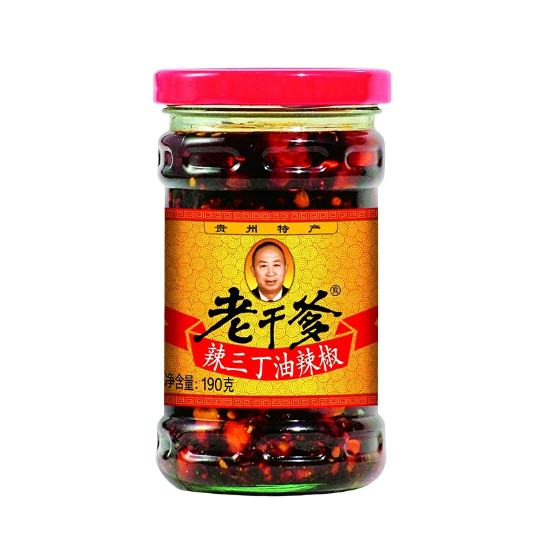 【经典款】老干爹辣三丁油辣椒拌面下饭酱佐餐调味品辣椒油辣椒酱