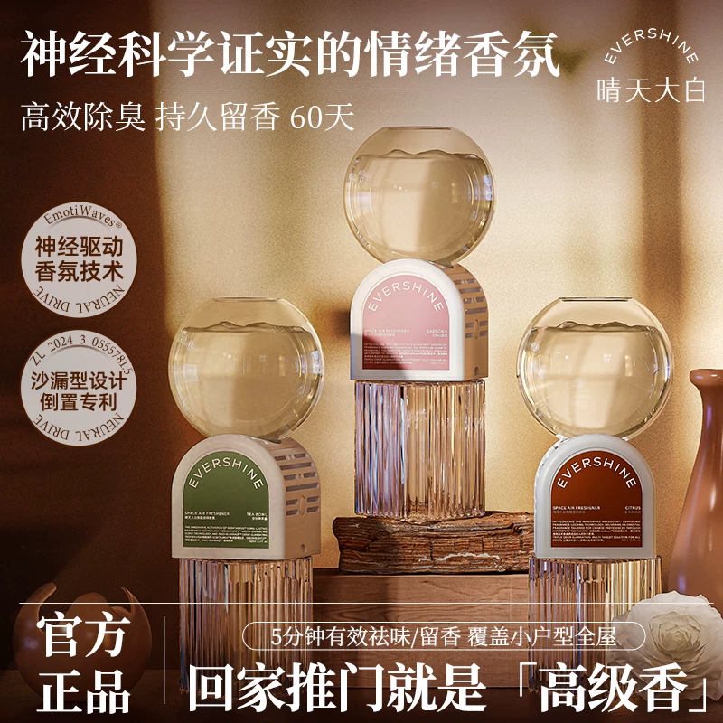 晴天大白倒置香薰室内持久家用房间卧室卫生间厕所除臭空气清新剂