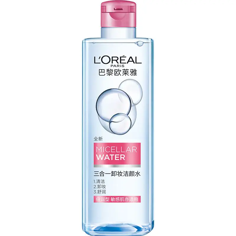 欧莱雅三合一卸妆洁颜水倍润型眼唇脸部卸妆水清洁女温和官方正品
