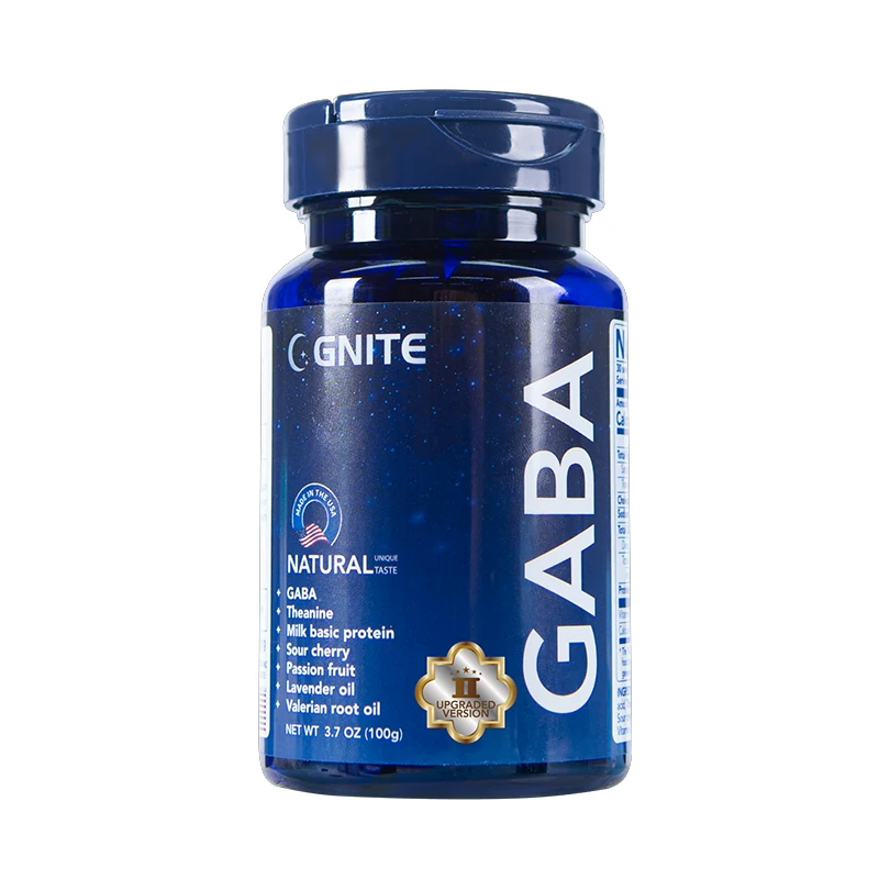 gaba睡眠软糖助眠褪黑素睡眠片美国进口茶氨基丁酸gnite官方旗舰