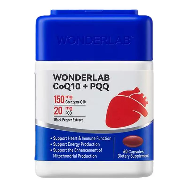 WonderLab辅酶Q10保护心脏PQQ胶囊官方旗舰店正品辅酶Q10