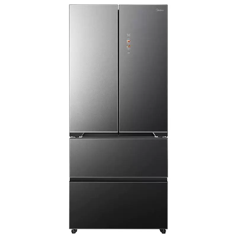 美的机皇2.0冰镜555冰箱550升级款制冰家用法式玻璃面板零嵌入式